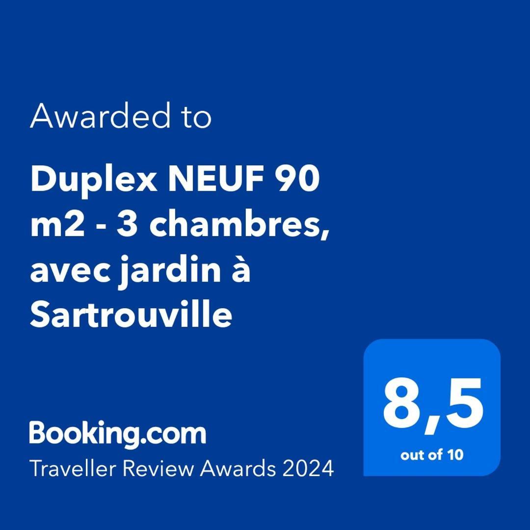 Duplex Neuf 90 M2 - 3 Chambres, Avec Jardin A Sartrouville Exteriér fotografie
